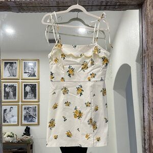 Altar'd State Cream Floral Dress